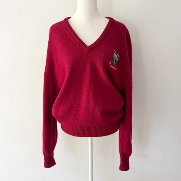 Vintage Mens St Andrews Scotland Wool Golf Sweater Grandpa Ivy League Preppy - Picture 1 of 8